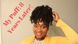 Natural Hair Twist Out Puff 2017 8 Years Later [upl. by Nonnag340]