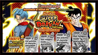 THESE SUMMONS ARE RIDICULOUS EVERYONE SUMMON NEW YEARS STEP UP BANNER DBZ Dokkan Battle [upl. by Benil75]