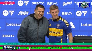 Riquelme presentó a Juan Barinaga [upl. by Eerdua]