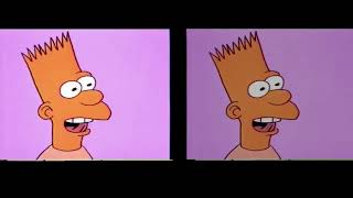 The simpsons shorts Burping Contest Original vs Reraging [upl. by Ahsiyt]