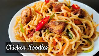 Chicken Hakka Noodles Recipe chicken noodles food [upl. by Nawoj26]