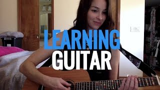 Learning Acoustic Guitar  A B C D E G Chords [upl. by Cohlette654]