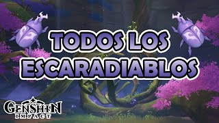 Ruta de TODOS los ESCARADIABLOS  Genshin Impact Español [upl. by Slin219]