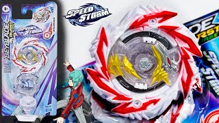 NEW Abyss Devolos 5 FusionalSP Beyblade Burst Surge Speedstorm Review Battles QR Code [upl. by Attehcram544]