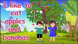 Apples and Bananas Song  Learning Vowels with Gracie’s Corner  Nursery Rhymes  Kids Songs [upl. by Suzette740]