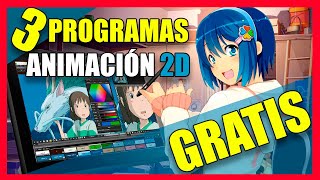 TOP 3 🚀 MEJORES Programas de ANIMACIÓN 2D GRATUITOS y PROFESIONALES  ✅ 2022 [upl. by Block24]