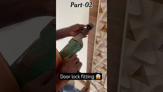 door lock fitting  door lock stuck in locked position construction tools ytshorts doors [upl. by Jasmina869]