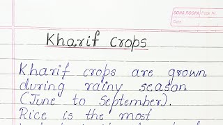 Kharif Crops and Rabi Crops [upl. by Sale]