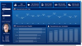 Dashboard Comercial 100 no Excel Parte 1  Aprenda do Zero [upl. by Aryt]