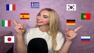 ASMR in 10 Different Languages [upl. by Jodoin]