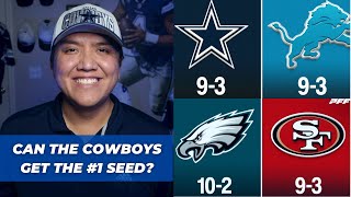 How Can the Cowboys Cinch the 1 Seed NFL Eagles 49ers [upl. by Ididn952]