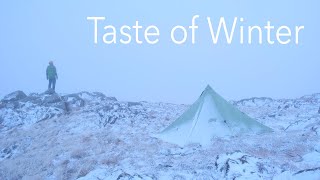 Solo Winter Summit Camp in the Scottish Highlands  A Taste of Winter [upl. by Siffre280]