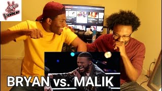 The Voice 2016 Battle  Bryan Bautista vs Malik Heard quotIts a Mans Mans Mans Worldquot [upl. by Francisca]