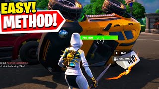 How To Easily Throw offroad Tires and flip an overturned Vehicle in Fortnite [upl. by Ava224]