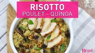 Quinoa au lait de coco poulet rôti champignons et noisettes  regalfr [upl. by Alegnave495]