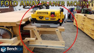 Fold Away Planer Stand with dust collection  EP12 [upl. by Grimaldi]