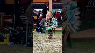 This little guy danced hard all weekend He was so cute nativeamerican indigenous powwow dance [upl. by Limhaj]