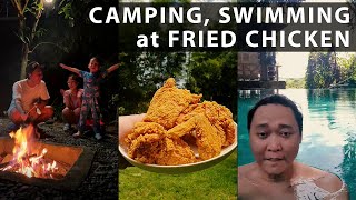 TUMAKAS NAGCAMPING SWIMMING at FRIED CHICKEN DokitoMyHeart [upl. by Adlesirg]