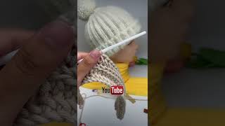 Beautiful baby cap 👌👌 😍😍 crochet handmade knitting knithatpattern crochethats [upl. by Iamhaj]