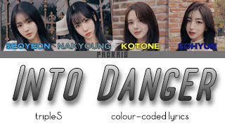 tripleS 트리플에스  Into Danger colourcoded lyrics Authentic ver INCOMPLETE [upl. by Serdna987]