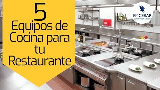 5 Equipos de Cocina para tu Restaurante [upl. by Bruni]