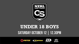 Under 18 Boys  New Zealand 18s Schools v New Zealand 18s Clubs [upl. by Sral336]