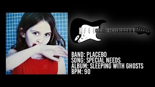 Placebo  Special Needs Guitar Backing Track [upl. by Niletak]