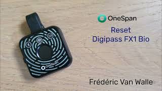 Reset your OneSpan Digipass FX1 BIO  English [upl. by Alesig]