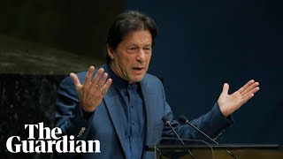 Imran Khan warns of potential nuclear war in Kashmir urges UN to intervene [upl. by Enneiviv632]