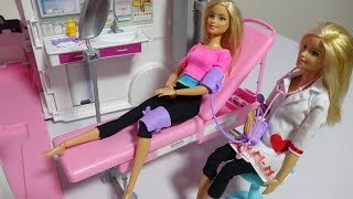 Barbie everyones pool play and hospital Doctor★ [upl. by Namaj]