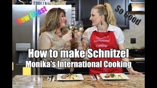 Jägerschnitzel Recipe Monika’s International Cooking Show [upl. by Filia]