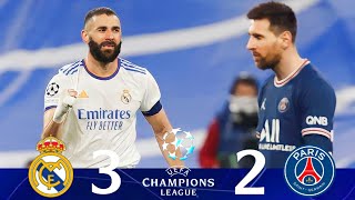 Real Madrid vs PSG 32  round of 16 Champions League 2022 Extended Goals amp Highlights [upl. by Clarita]