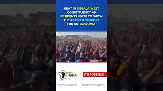 Heat in Sissala West Constituency as residents show up for Dr Bawumia [upl. by Nolur923]