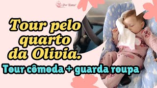 Organização do quarto da BEBÊ  TOUR CÔMODA E GUARDA ROUPA [upl. by Alahs399]