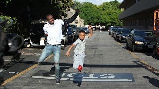 Jamaican Kid Trainer Challenges Usain Bolt to a Race [upl. by Boardman]