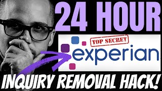 EXPERIAN 24 HOUR HARD INQUIRY REMOVAL HACK [upl. by Ellemrac551]