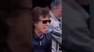 A glimpse at Mick Jagger playing piano and singing as the band shows up for sound check 2003 [upl. by Dougald]