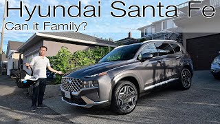 Can it Family Clek Liing and Foonf Child Seat Review in the Hyundai Santa Fe [upl. by Imotas804]