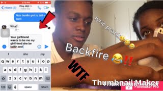 LYRiC PRANK😂😂🚮BACKFIRE heavyweight girlfriend [upl. by Ellerrehs153]