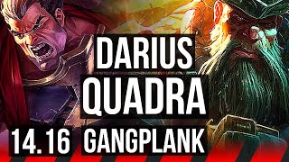 DARIUS vs GANGPLANK TOP  Quadra  EUW Master  1416 [upl. by Irovi978]