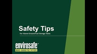 Safety Tips Above Ground Fuel Storage Tanks [upl. by Annaliese]