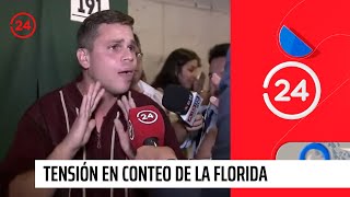 Cuestionan a vocal de mesa de La Florida por su tono para leer los votos  24 Horas TVN Chile [upl. by Ecidnac]