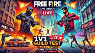 Free Fire Live with PRANTIK💖 GUILD TEST ✌ FF LIVE 🔥 Free Fire Live fflive shortfeed shortlive [upl. by Clayborne]