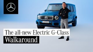 The allnew electric GClass  Walkaround [upl. by Aitra907]