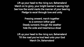 March On Bahamaland National Anthem of The Bahamas lyrics [upl. by Downey67]