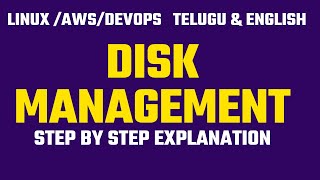 Day3Disk Management step by step in Telugu amp English  Freshers Exp  Gap Students by kk [upl. by Atiuqin]