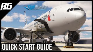 PMDG B777300ER Easy Quick Start Tutorial  Microsoft Flight Simulator [upl. by Analihp]