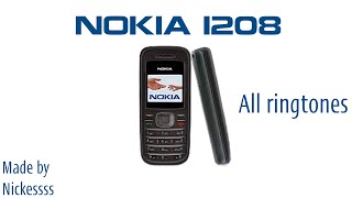 Nokia 1208  All ringtones [upl. by Kcirrez]