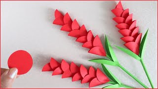 🌹 Paper flowers 🌹 How to make flowers from circlesOrigami DIY [upl. by Ahsiym]