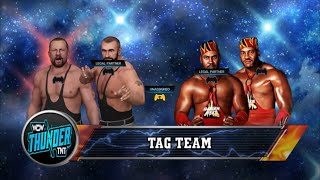 The Bushwhackers Vs Harlem Heat Wcw 2k23 [upl. by Cynar]